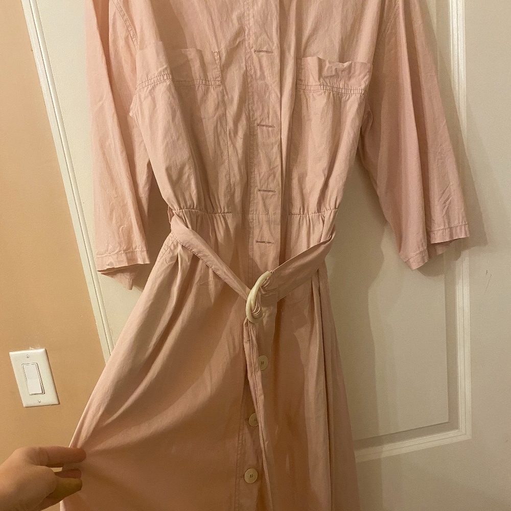 Mango midi shirt dress with belt